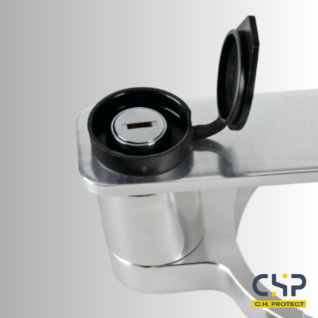 Antivol de bouchon en aluminium Ø80mm