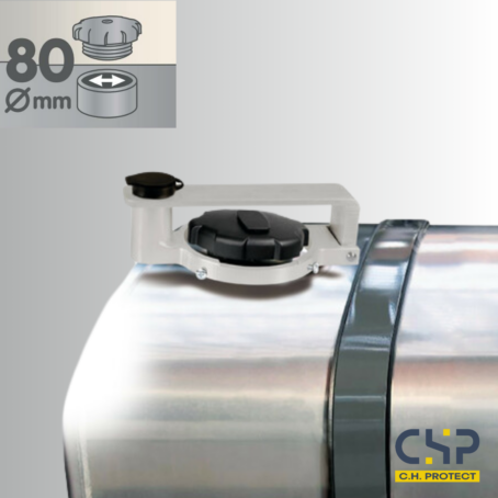 Antivol de bouchon en aluminium Ø80mm