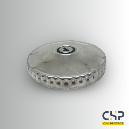 Bouchon de réservoir à clés - Acier zingué - Ø80mm - 2 clés – Image 3