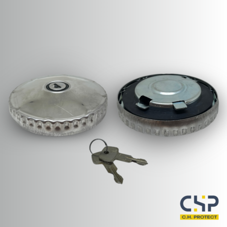 Bouchon de réservoir à clés - Acier zingué - Ø80mm - 2 clés – Image 2