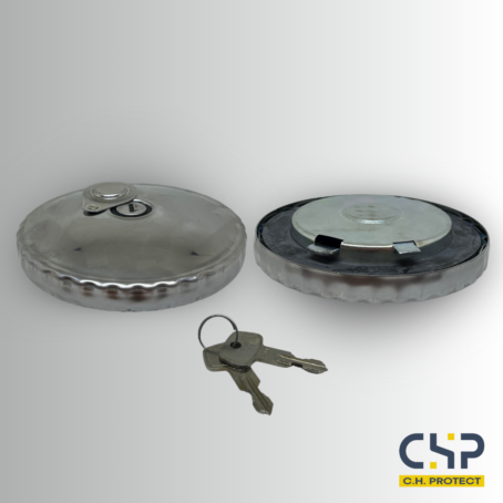 Bouchon de réservoir à clés - Acier zingué - Ø105mm - 2 clés – Image 2