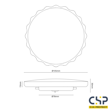 Bouchon de réservoir Ø105mm