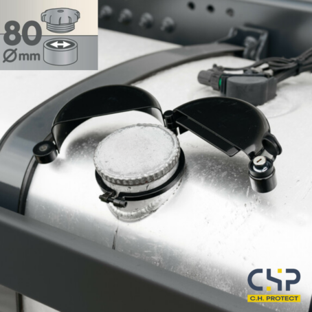 Antivol de bouchon et réservoir - Acier - Ø80mm - Serrure + 2 clés – Image 7