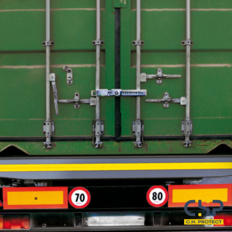 Antivol de conteneur en inox – Cadenas de sécurité pour portes arrières – Fermeture à barres verticales – 22 à 43 cm