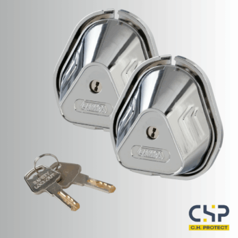 2x Serrures antivols pour utilitaires, fourgons, fourgonnettes – 2 clés