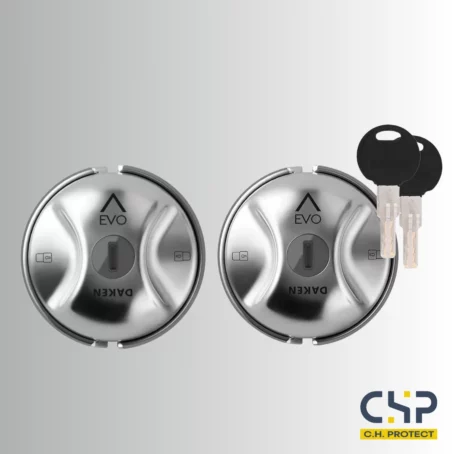 Kit 2 serrures de sécurité pour utilitaires et fourgonnettes - SATURN EVO – Inox - Fermeture manuelle – Image 2