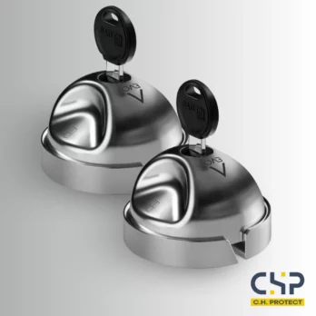 Kit 2 serrures de sécurité pour utilitaires et fourgonnettes – SATURN EVO – Inox – Fermeture manuelle