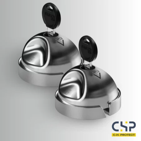 Kit 2 serrures de sécurité pour utilitaires et fourgonnettes - SATURN EVO – Inox - Fermeture manuelle