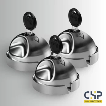 Kit 3 serrures de sécurité pour utilitaires et fourgonnettes – SATURN EVO – Inox – Fermeture manuelle (Copie)